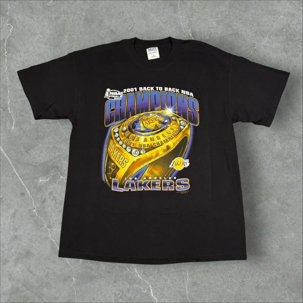 VTG 2001 Los Angeles Lakers NBA Finals Champions Ring VF Imagewear NOS - Large - Picture 1 of 5